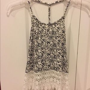 Black and white day or night top